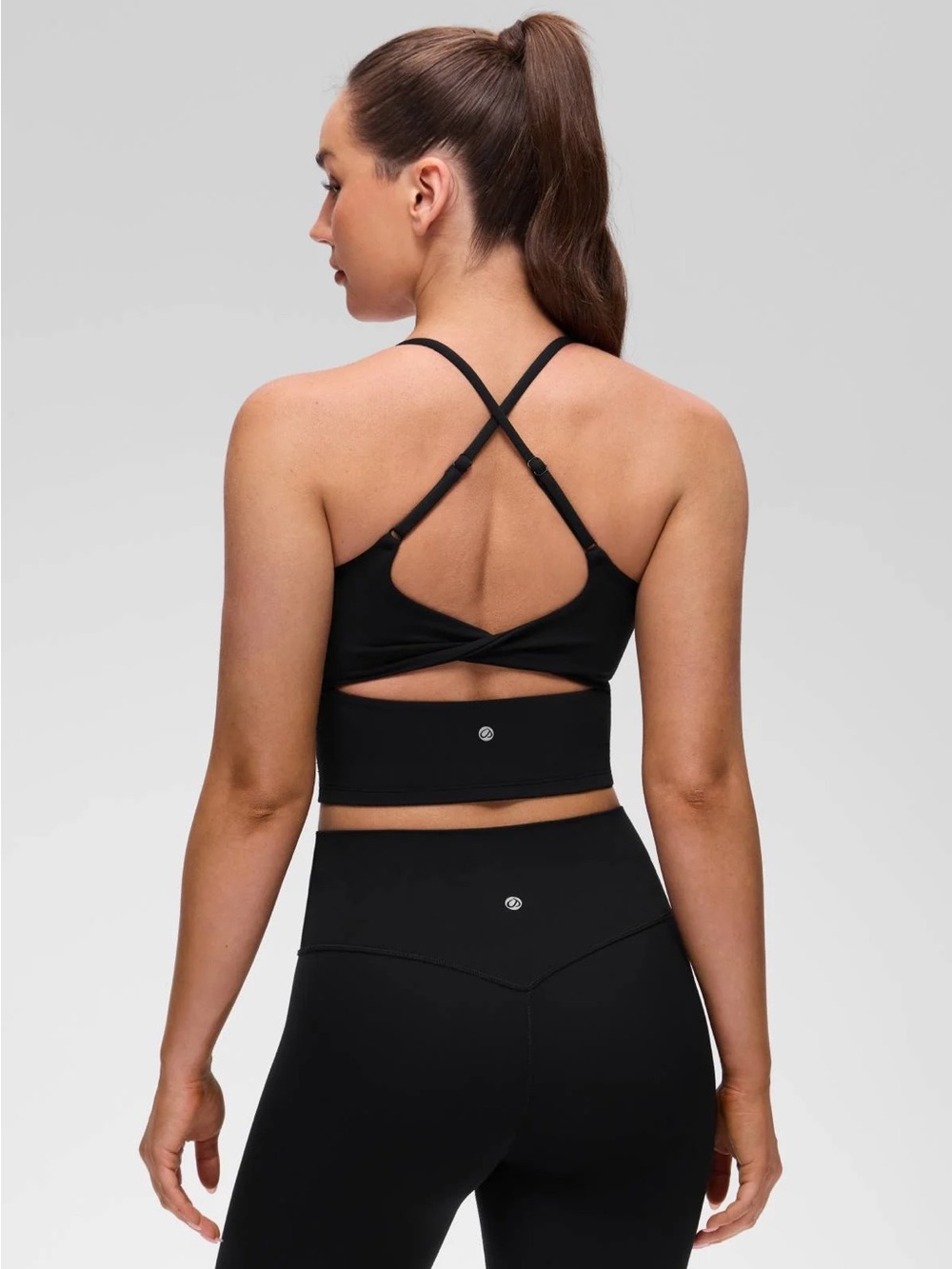 CRZ YOGA Butterluxe Twist Cross Back Built in Bra Tank